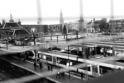 Station Delft 2015 bovengronds treinen