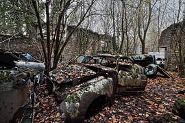 Urbex junkyard with vintage cars by Dyon Koning