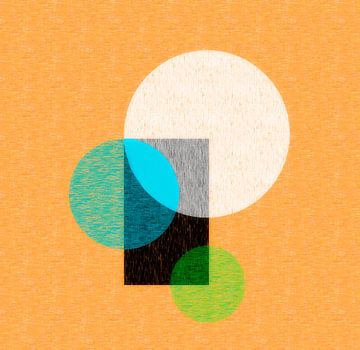 Rustig, modern abstract van Corinne Welp