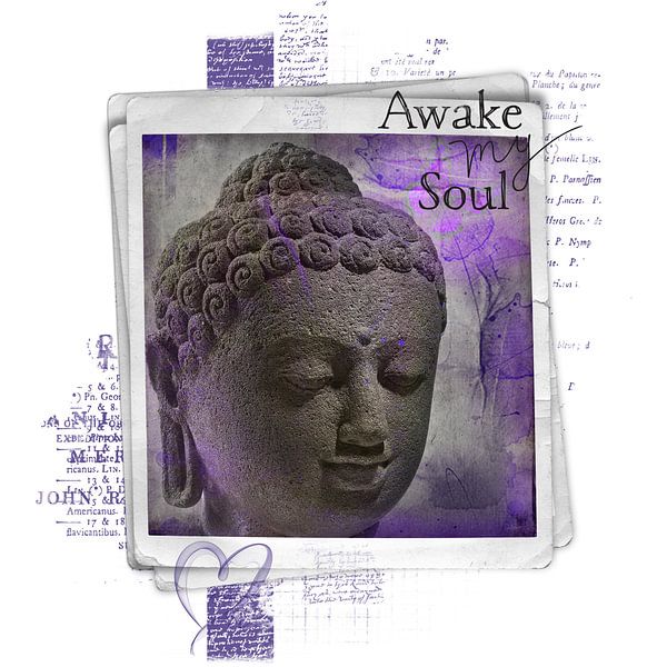 Awake my soul - boeddha van Studio Papilio