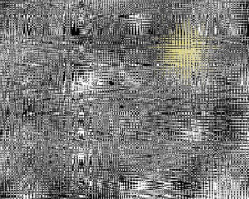 Soleil - œuvre d'art numérique minimaliste et abstraite