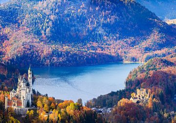 L'automne au château de Neuschwanstein sur Henk Meijer Photography