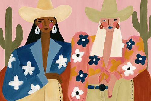 Cowgirls with character by Carla Van Iersel