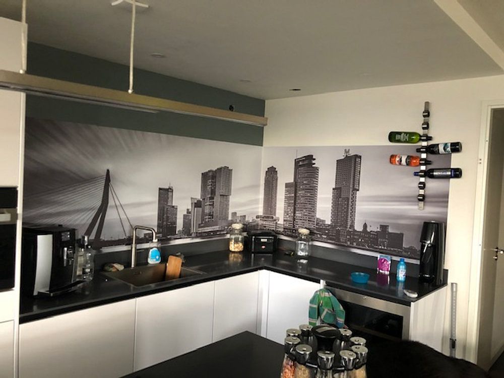 Ligne d'horizon de Rotterdam avec la tête du sud par eric van der eijkj