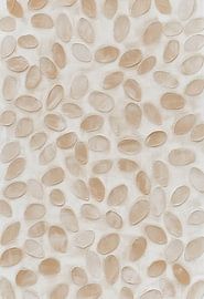 Motif organique de formes ovales dans les tons de terre sur Color Square