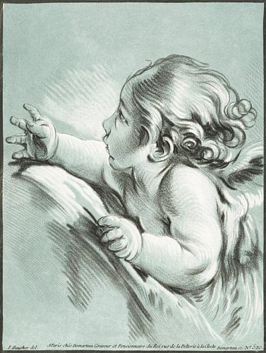 Putto, ange, Gilles Demarteau (ca. 1756-1776)