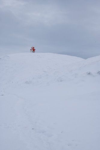 Lighthouse in the snow