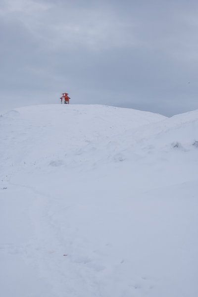 Lighthouse in the snow by Eefke Peeters