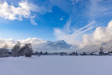 Wintersfeer in Farchant van Christina Bauer Photos