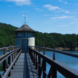 Häuschen in einem Stausee von Hildisvini