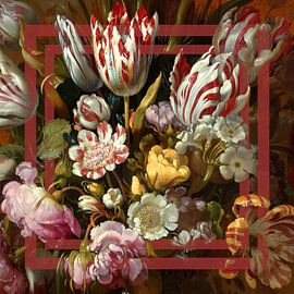 Stilleben mit Blumen von Hans Bollongier klassisch und modern von True Nature Art