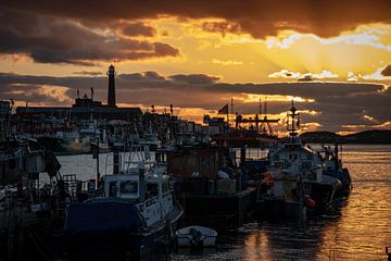 Port d'IJmuiden - Coucher de soleil dans le port 02 sur BSO Fotografie