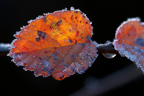 IJsglanzende wintertak