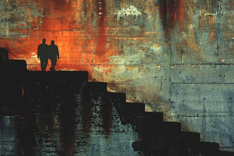 Shadows and light play on Old Staircase by Art & Soul Creations