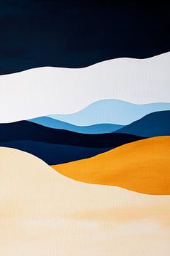 Des vagues de couleurs : Desert Blues sur Poster Art Shop