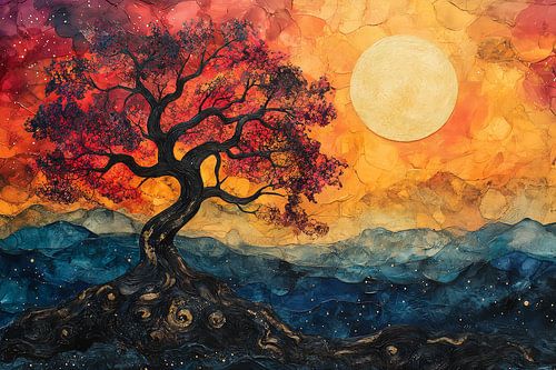 schilderachtig spiritueel landschap