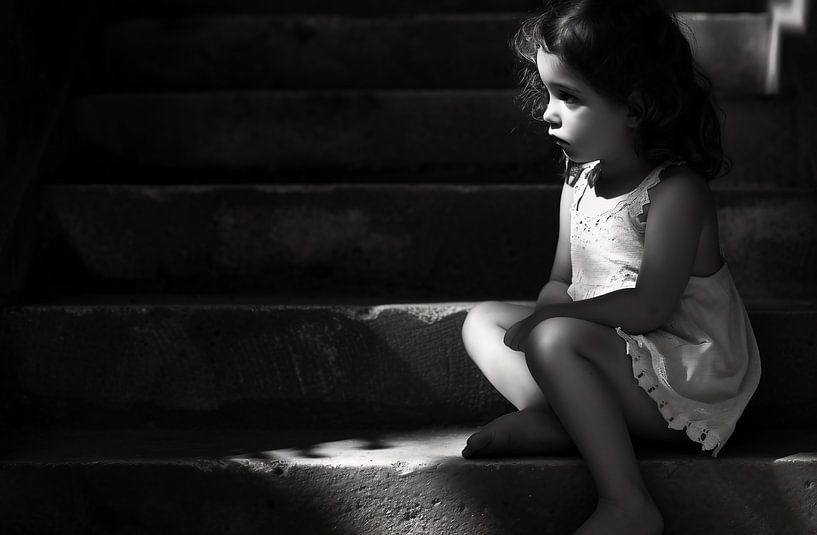 Kinderdroom, eenzame stappen, melancholie van fernlichtsicht