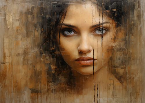 Abstract portrait of a woman (Mixed Media 09)