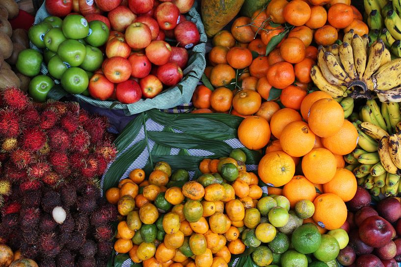 Obst auf dem Markt Antigua Guatemala von Berg Photostore