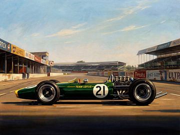 Lotus 49 Painting Vintage Motorsport Art