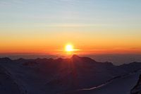 sunrise in the Swiss Alps