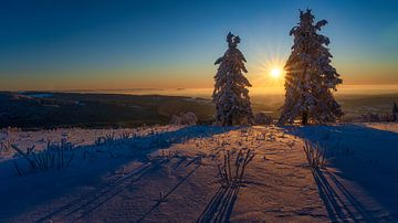 Sunrise in the Rhön by Andre Michaelis