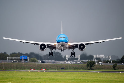 KLM : Piste du Polder en cas de vent de travers