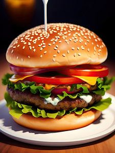 Leckere Burger (a.i. art)