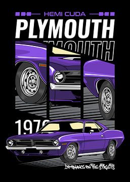 Plymouth Hemi Cuda Muscle Car van Adam Khabibi