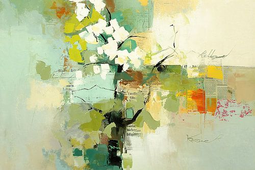 Abstracte Bloem decor