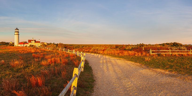 Panorama Highland Light Lighthouse, Cape Cod, Massachusetts par Henk Meijer Photography