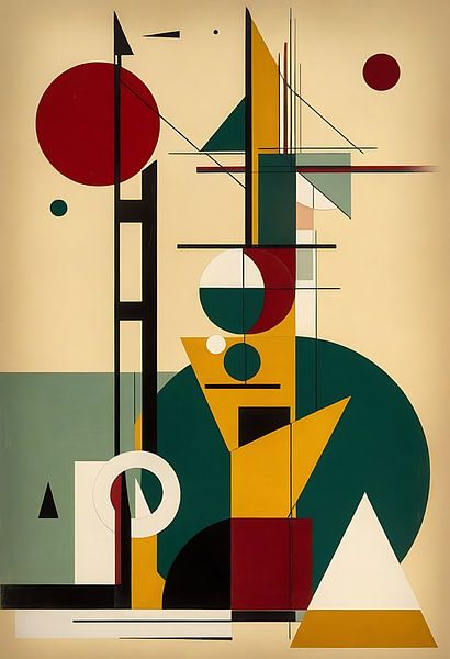 Abstrakte Bauhaus-Kunst von MIROKKU