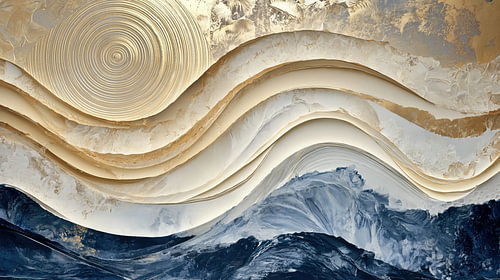 Golden Waves Landscape