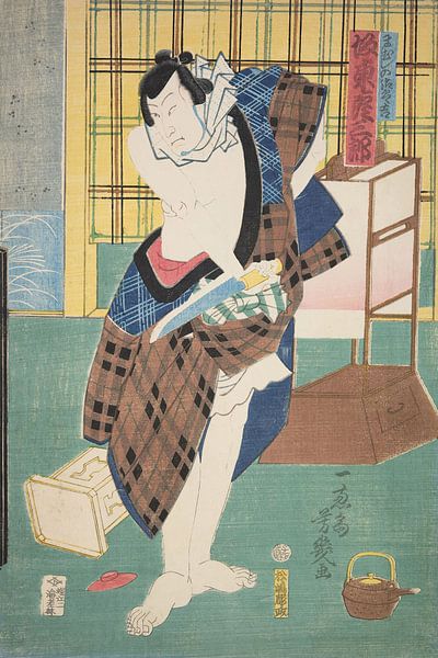 Azuma Nishiki-e (kleurenhoutsnede) van Peter Balan
