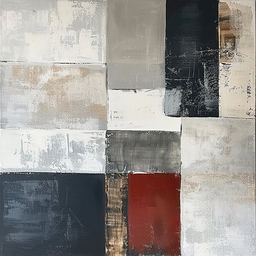 Accent rouge en monochrome