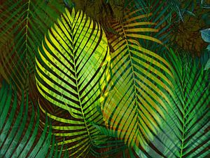 TROPICAL GREENERY LEAVES  von Pia Schneider