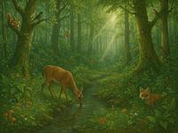Morning light in the Hidden Forest