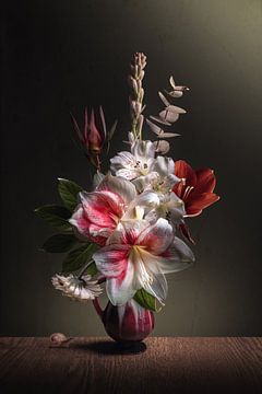 Blumenstillleben Amaryllis Stolz von Sandra Hazes