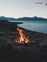 Kampvuur in Patagonië