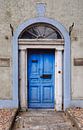 Blauwe deur in Dublin. van Edward Boer thumbnail