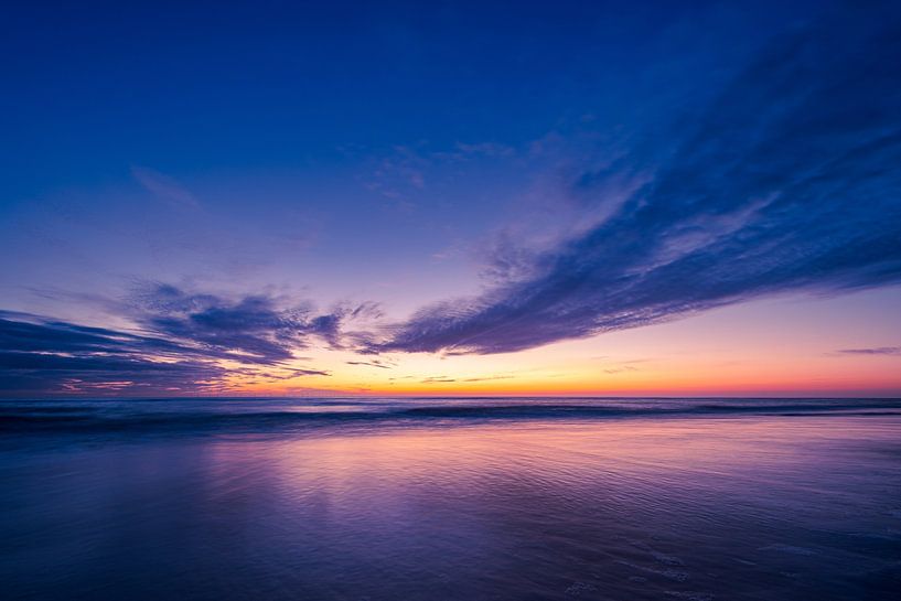 Nach Sonnenuntergang an der Nordsee von Olaf Oudendijk
