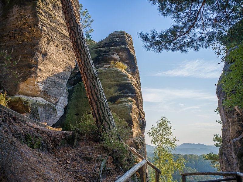 Ascent to the Gamrig (Saxon Switzerland/ Elbe Sandstone Mountains) by t.ART