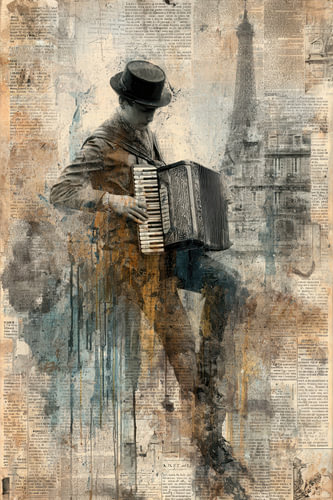 Parisian Melody – Dreamy Painting, Beige