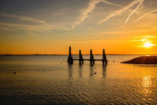 sunset in the northsea  