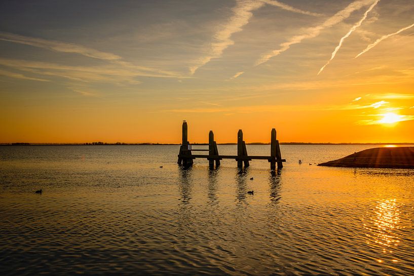 zonsondergang op het haringvliet van ChrisWillemsen