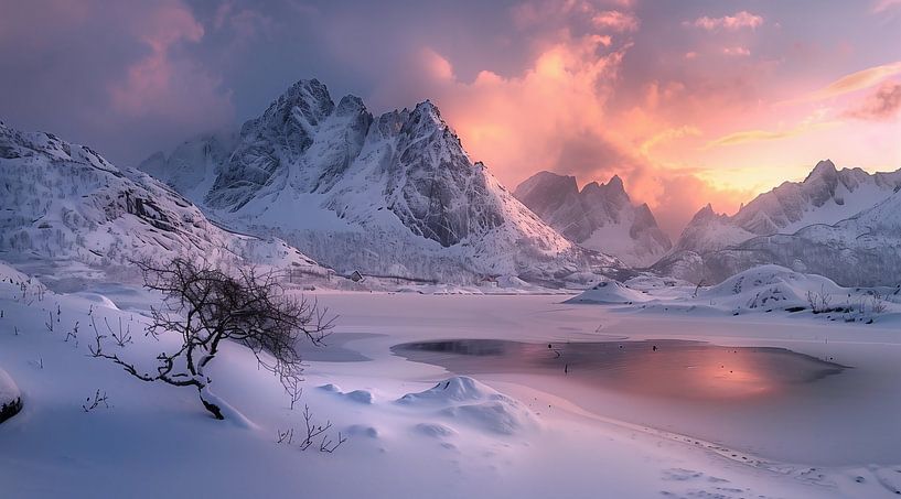 Dämmerung im Gebirge von fernlichtsicht