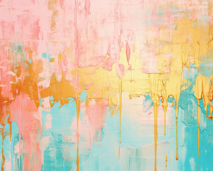 Pastel Contrast | Abstract Pastel Art by Abstract Painting