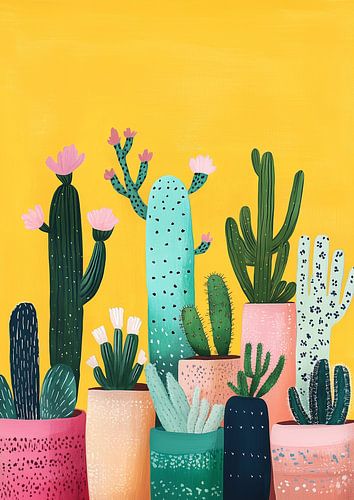 Sérénade de cactus enjoués