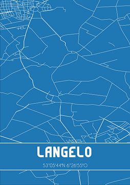 Plan d'ensemble | Carte | Langelo (Drenthe) sur Rezona