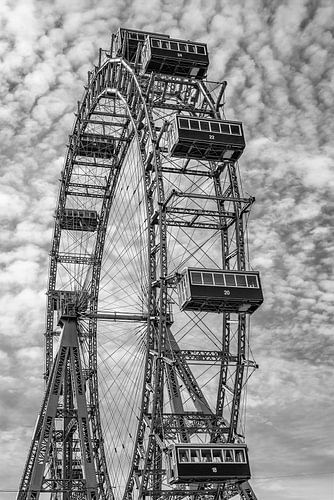 Historisch Weens reuzenrad - Monochroom